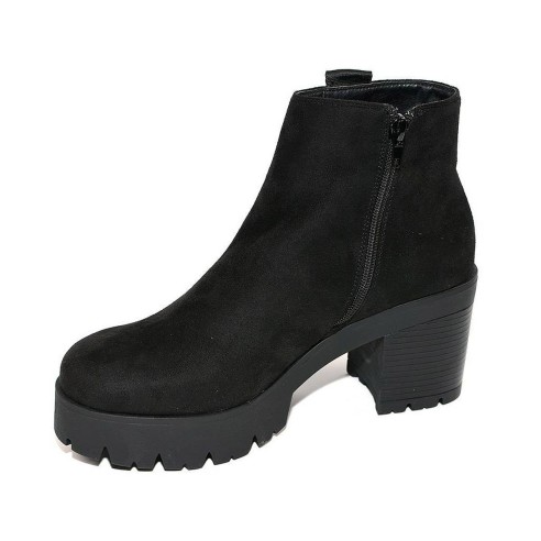 16302 D'angela Botín Comprar Botín de antelina, banda lateral de raso y forro textil. Cremallera interior. Piso de caucho con pl