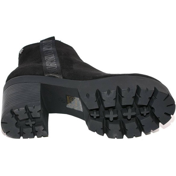 16302 D'angela Botín Comprar Botín de antelina, banda lateral de raso y forro textil. Cremallera interior. Piso de caucho con pl