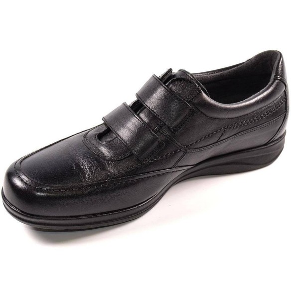 3805 Baerchi Zapato Zapato mocasín piel. Forro textil y plantilla memory stride. Cierre con doble velcro, Suela antideslizante. 