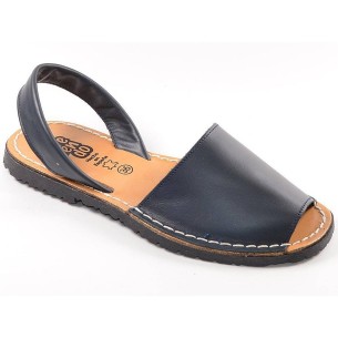 T-1-S Crecendo Sandalia Ibicenca Sandalia Ibicenca de piel, con cierre de velcro ajustable. Planta en piel y piso de goma antide 2