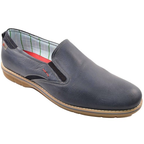 5521 Nuper Zapato Mocasín Comprar Zapato en piel cepillada, con elásticos laterales. Forrado interior textil y plantilla confort