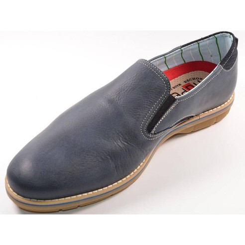 5521 Nuper Zapato Mocasín Comprar Zapato en piel cepillada, con elásticos laterales. Forrado interior textil y plantilla confort
