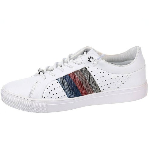 Coliseo Sneakers Yumas Zapato Sneaker en piel y serraje perforado en ambos laterales, cierre en cordones elásticos, forro textil