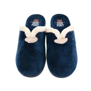 916 Cmconfort Zapatilla Casa Comprar Zapatilla destalonada, fabricada en textil muy suave y plantilla acolchada. Piso de cuña de
