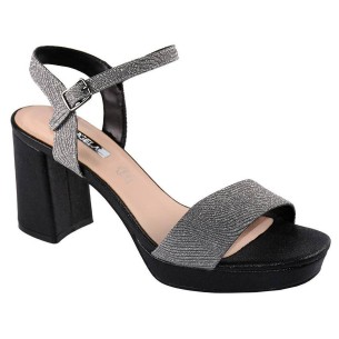 17641 D'Angela Sandalia Fiesta 17641 DANGELA. Sandalia en material textil con cierre en hebilla regulable y planta de piel. Piso