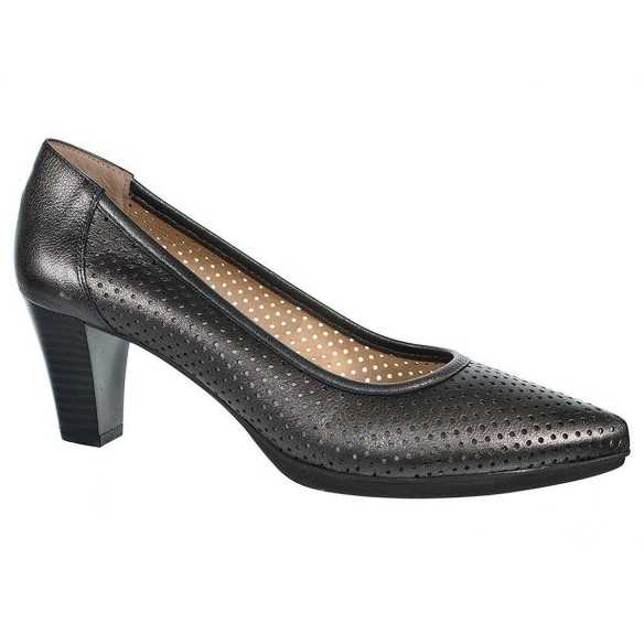 2074 Desireé Zapato Zapato en piel perforado y forro piel. Plantillas especiales para el descanso. Piso con plataforma antidesli