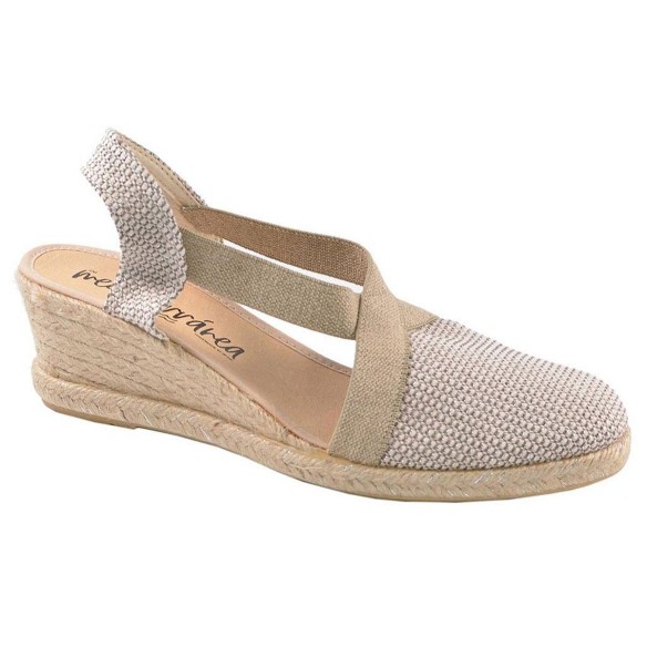 10296 Mediterránea  Alpargata Zapatilla Alpargata textil con elásticos laterales, forro interior textil y plantilla acolchada. P