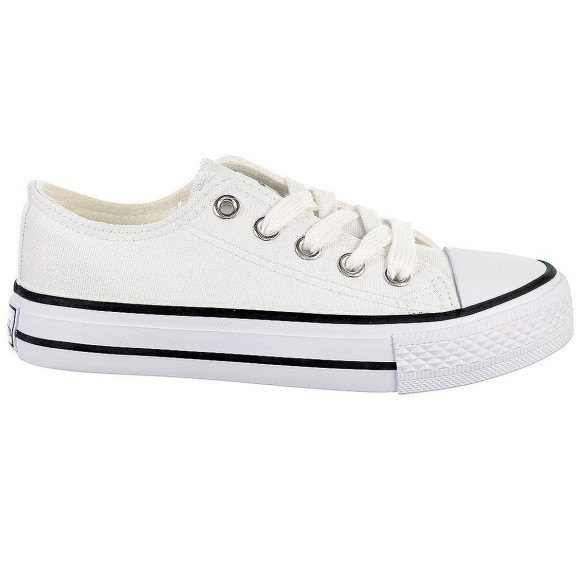 28301 Conguitos Zapatilla 28301 CONGUITOS. Zapatilla de lona y forro interior textil. Cierre en cordones ajustables. Piso y punt