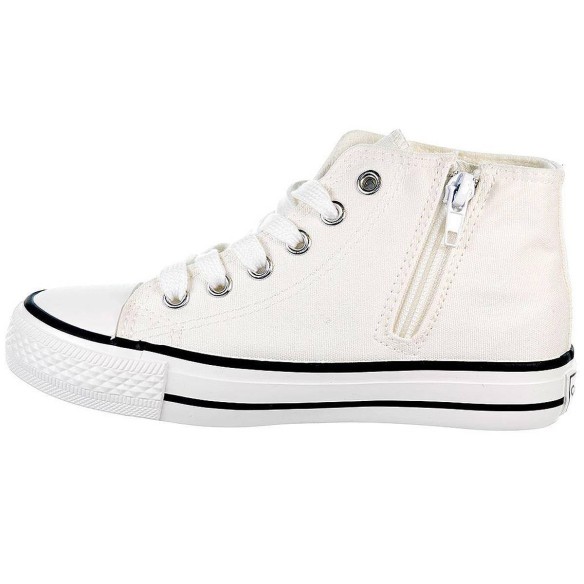 28302 Conguitos Zapatilla Bota Zapatilla con caña alta de lona, forro textil. Cierre con cremallera en lateral interior y cordon