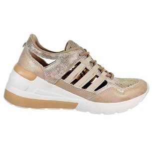 Katia Yumas Sneaker Sneaker en microfibra y nylón perforado, forrado textil y plantilla confort látex. Cierre en cordones ajusta 2