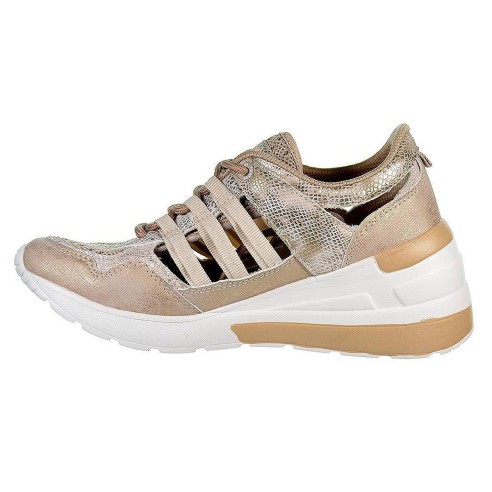 Katia Yumas Sneaker Sneaker en microfibra y nylón perforado, forrado textil y plantilla confort látex. Cierre en cordones ajusta