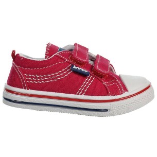 60024 Lois Zapatilla 60024 LOIS. Zapatilla en lona, forro interior textil y doble velcro ajustable. Piso de goma antideslizante 