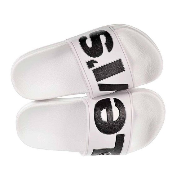 June Levi´s Zueco JUNE LEVI´S. Chancla sandalia zapatilla de playa tipo ZUECO en material sintético con grabado en pala y forro 