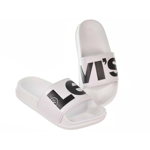 June Levi´s Zueco JUNE LEVI´S. Chancla sandalia zapatilla de playa tipo ZUECO en material sintético con grabado en pala y forro 