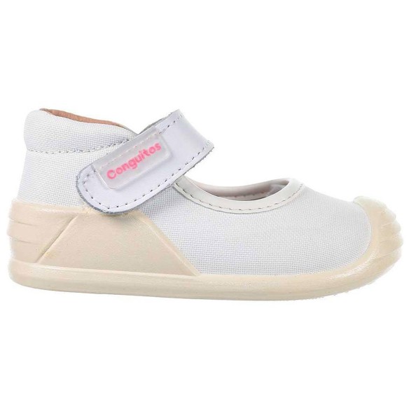 40201 Conguitos Zapato 40201 CONGUITOS. Zapato en textil, forro en textil y plantilla acolchada. Cierre en velcro ajustable y pi