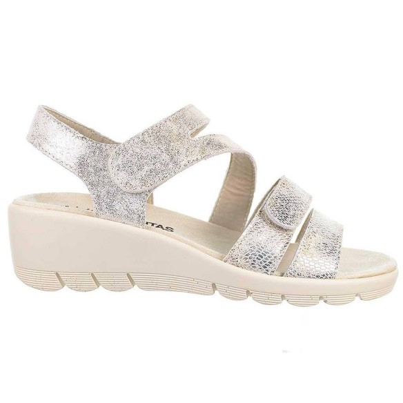 3730 Treintas 30s Sandalia 3730 TREINTAS 30s. Sandalia de piel y pala de doble tira con velcro. Cierre en empeine y plantilla te