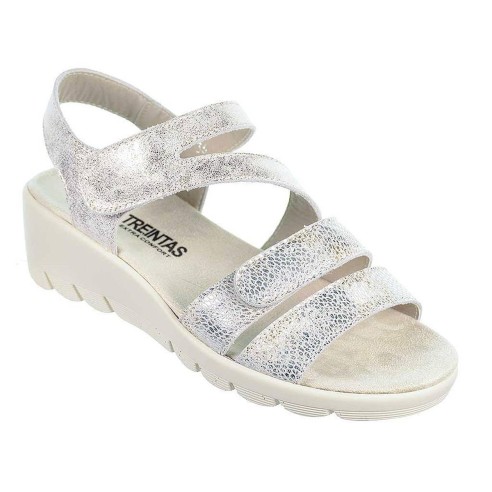 3730 Treintas 30s Sandalia 3730 TREINTAS 30s. Sandalia de piel y pala de doble tira con velcro. Cierre en empeine y plantilla te