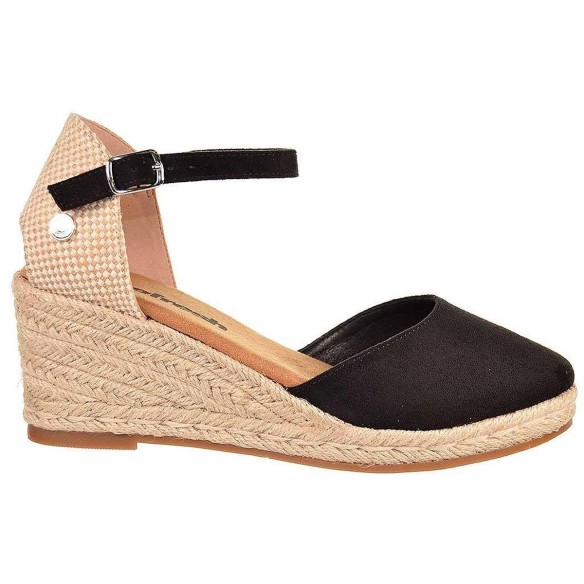 79141 Refresh Alpargata 79141 REFRESH.Zapatilla tipo  Alpargata en antelina y cierre con hebilla. Plantilla textil acolchada. Pi