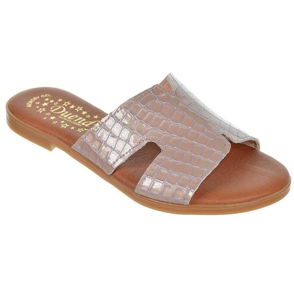 2433 Duendy Zueco 2433 Oh! My Sandals. Sandalia tipo Zueco material en piel y charol grabado. Plantilla en piel acolchada, muy c