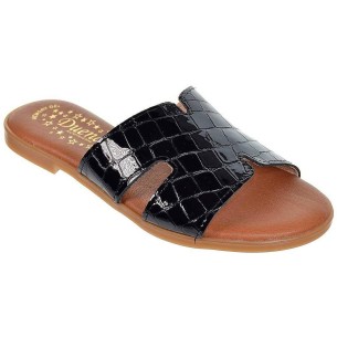 2433 Duendy Zueco 2433 Oh! My Sandals. Sandalia tipo Zueco material en piel y charol grabado. Plantilla en piel acolchada, muy c 2