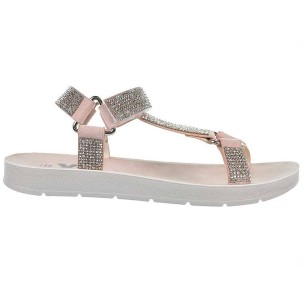 58039 Xti Kids Sandalia 58039 XTI KIDS. Sandalia en material sintético con pedrería. Cierre con velcro ajustable en empeine. Pis