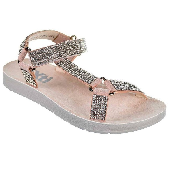 58039 Xti Kids Sandalia 58039 XTI KIDS. Sandalia en material sintético con pedrería. Cierre con velcro ajustable en empeine. Pis