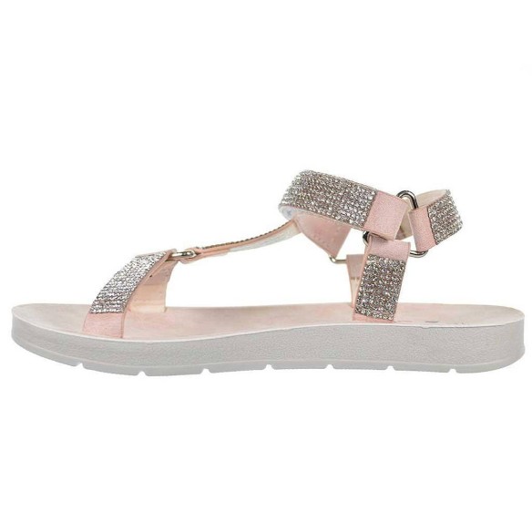 58039 Xti Kids Sandalia 58039 XTI KIDS. Sandalia en material sintético con pedrería. Cierre con velcro ajustable en empeine. Pis