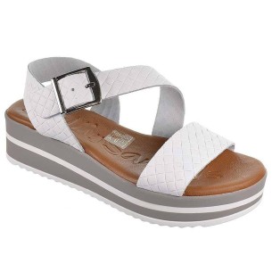 5005 Oh My Sandals Sandalia 5005 Oh! My Sandals. Sandalia de piel. Plantilla en piel  y cierre con hebilla. Piso de cuña con pla 2