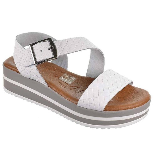 5005 Oh My Sandals Sandalia 5005 Oh! My Sandals. Sandalia de piel. Plantilla en piel  y cierre con hebilla. Piso de cuña con pla