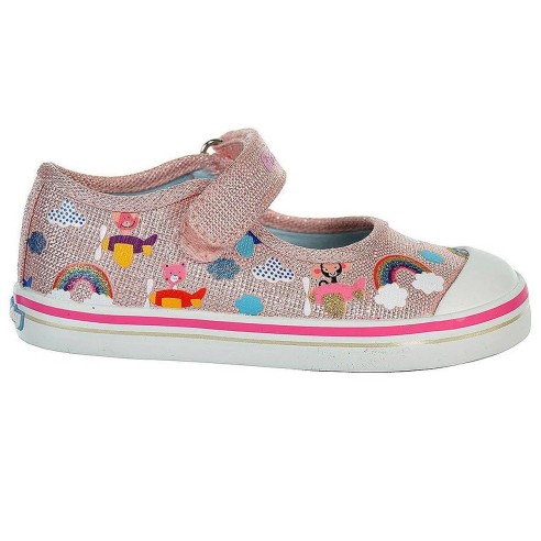 966870 Pablosky Zapatilla Zapatilla de lona, forro interior textil y plantilla extraíble. Cierre en velcro ajustable y piso anti