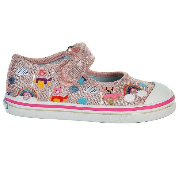 966870 Pablosky Zapatilla Zapatilla de lona, forro interior textil y plantilla extraíble. Cierre en velcro ajustable y piso anti