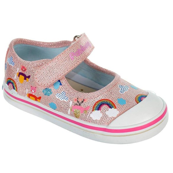 966870 Pablosky Zapatilla Zapatilla de lona, forro interior textil y plantilla extraíble. Cierre en velcro ajustable y piso anti