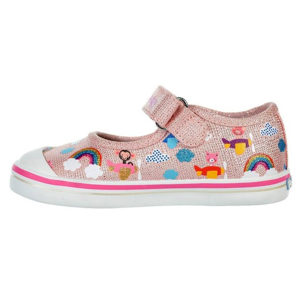 966870 Pablosky Zapatilla Zapatilla de lona, forro interior textil y plantilla extraíble. Cierre en velcro ajustable y piso anti