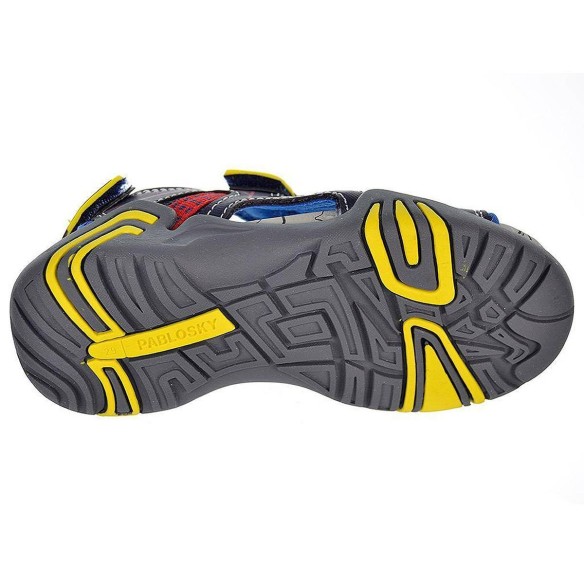 969620 Pablosky Sandalia Bio Sandalia sintética y textil. Forro textil y plantilla acolchada. Cierre con doble velcro en empeine