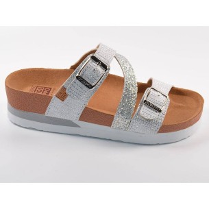 59273 Gioseppo Zueco Sandalia Zueco sintético. Tiras con hebillas ajustables. Plantilla textil, resistente al agua. Piso bio sin