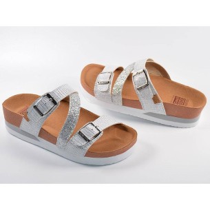 59273 Gioseppo Zueco Sandalia Zueco sintético. Tiras con hebillas ajustables. Plantilla textil, resistente al agua. Piso bio sin 2
