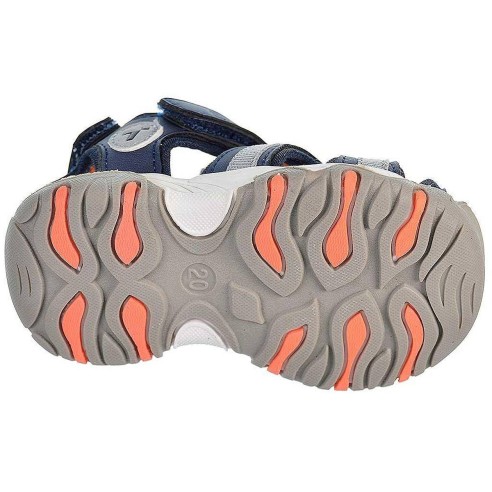 2142 Crecendo Sandalia 2142 CRECENDO. Sandalia en sintético y textil. Forro textil y plantilla acolchada en piel. Cierre con vel