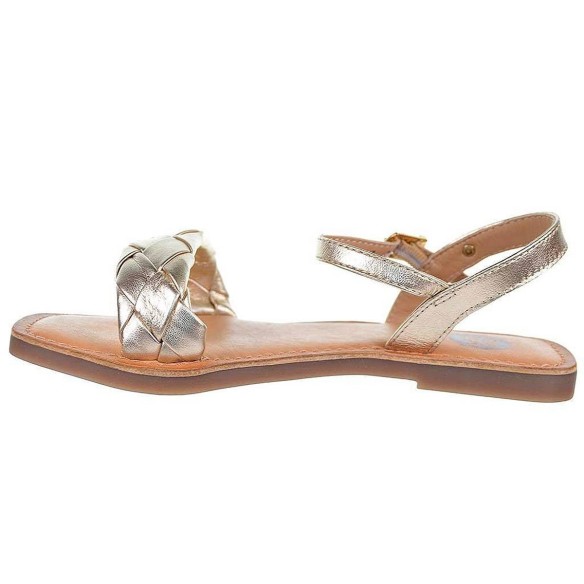 Knin Gioseppo Sandalia KNIN GIOSEPPO. Sandalia de piel con pala trenzada. Cierre en pulsera con hebilla ajustable y plantilla en