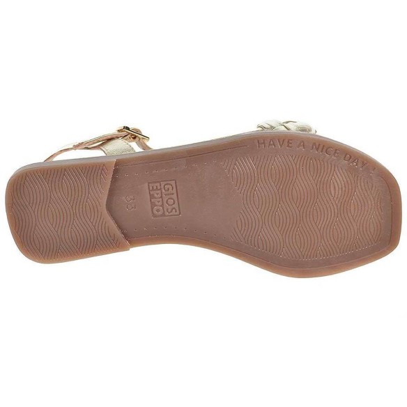 Knin Gioseppo Sandalia KNIN GIOSEPPO. Sandalia de piel con pala trenzada. Cierre en pulsera con hebilla ajustable y plantilla en