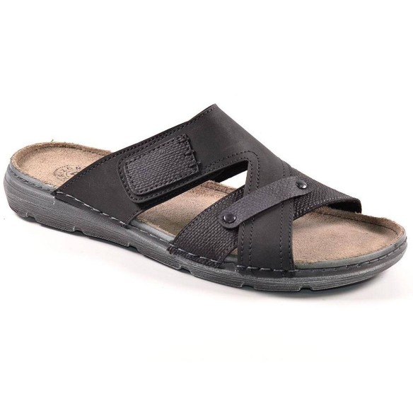 8013 Kelara Zueco Sandalia tipo Zueco sintético con cierre de velcro en empeine y plantilla acolchada. Piso de caucho, muy liger