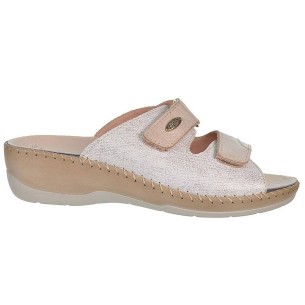 6430 Riposella Zueco Sandalia Zueco de piel, forro en piel y cierre con doble velcro. Plantilla extraíble en piel acolchada, muy