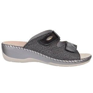 6430 Riposella Zueco Sandalia Zueco de piel, forro en piel y cierre con doble velcro. Plantilla extraíble en piel acolchada, muy 2