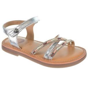 Eudora Gioseppo Sandalia EUDORA GIOSEPPO. Sandalia en material de piel metalizado con tiras cruzadas. Cierre en pulsera con velc 2