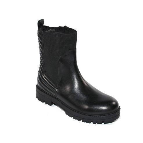 Annaba Gioseppo Botín Botín de piel con elástico lateral. Planta de piel con acolchado de látex y forro de poliéster reciclado. 