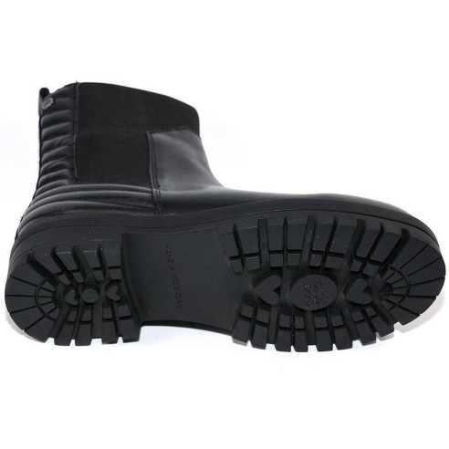 Annaba Gioseppo Botín Botín de piel con elástico lateral. Planta de piel con acolchado de látex y forro de poliéster reciclado. 