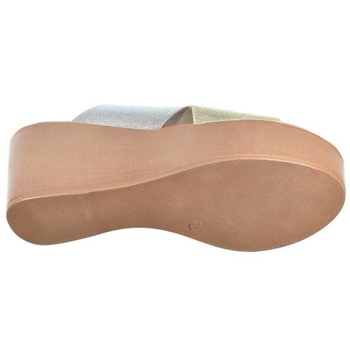 3490 Oh! My Sandals Zueco Sandalia tipo Zueco con tiras cruzadas elásticas. Plantilla confort. Piso de poliuretano con plataform