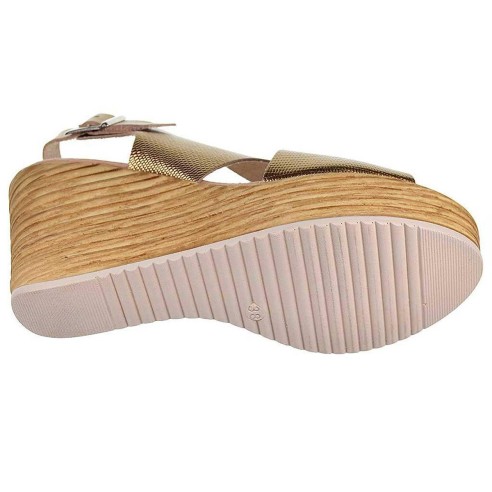 3672 Oh! My Sandals Sandalia Sandalia en piel con tiras cruzadas. Cierre con hebilla regulable. Plantilla confort y piso de poli