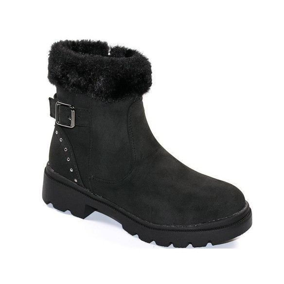 2015 Crecendo Botín Comprar Botín sintético. Cuello en pelo sintético y talón con remaches. Forro textil acolchado. Cremallera l