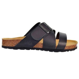 74317 Lois Zueco 74317 LOIS. Sandalia tipo Zueco de piel con tiras cruzadas y cierre con hebilla regulable. Piso de bio con plan 2