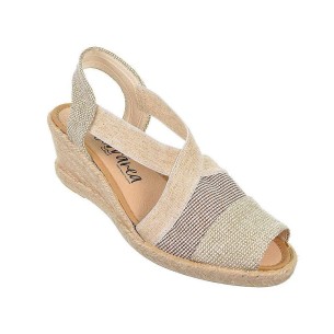 20203 Mediterratea  Alpargata 20203 ZAPATILLA MEDITERRÁNEA. Alpargata textil con elásticos laterales y plantilla acolchada. Piso 2